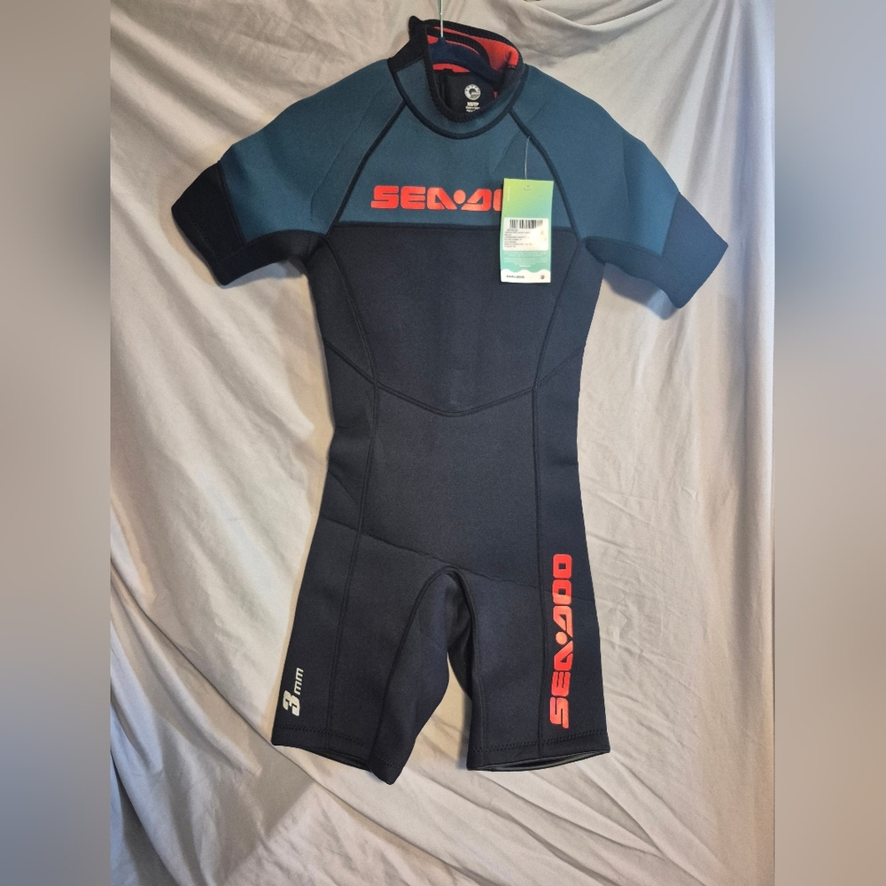 Sea‎ Doo Mens Xsmall Shorty Wetsuit Nwt